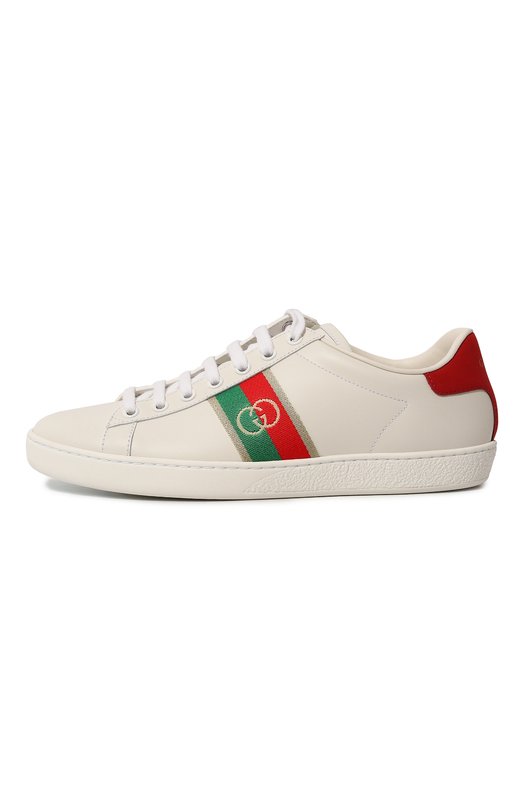 фото Кожаные кеды ace gucci