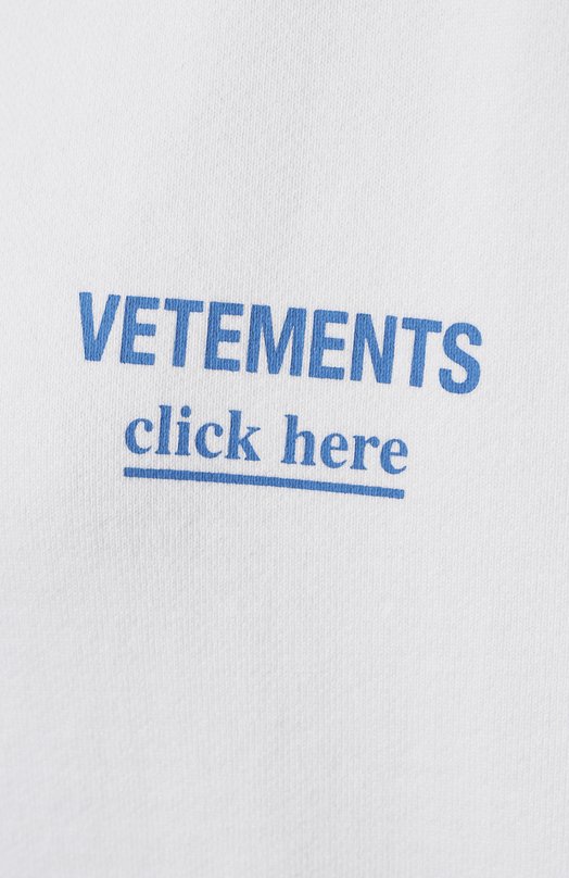 фото Хлопковое худи vetements