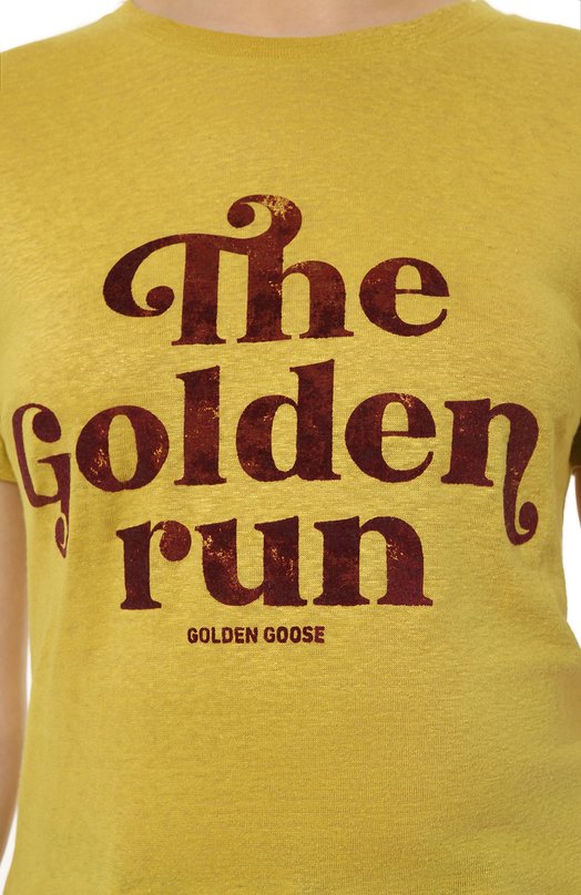 фото Льняная футболка golden goose deluxe brand