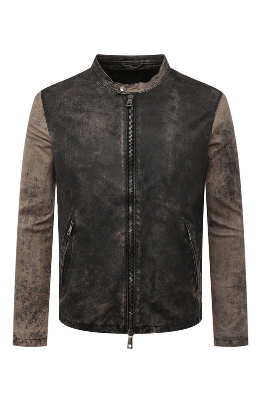 Кожаная куртка Giorgio Brato. Цвет: коричневый