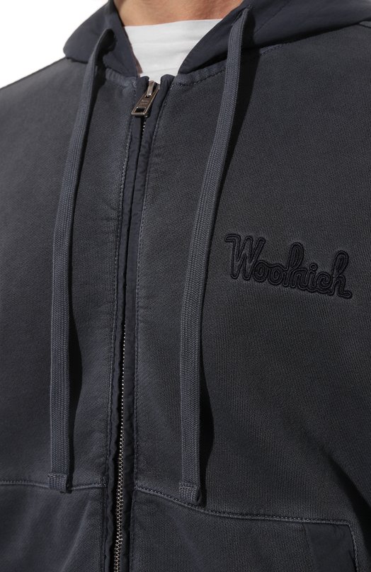 фото Хлопковая толстовка woolrich