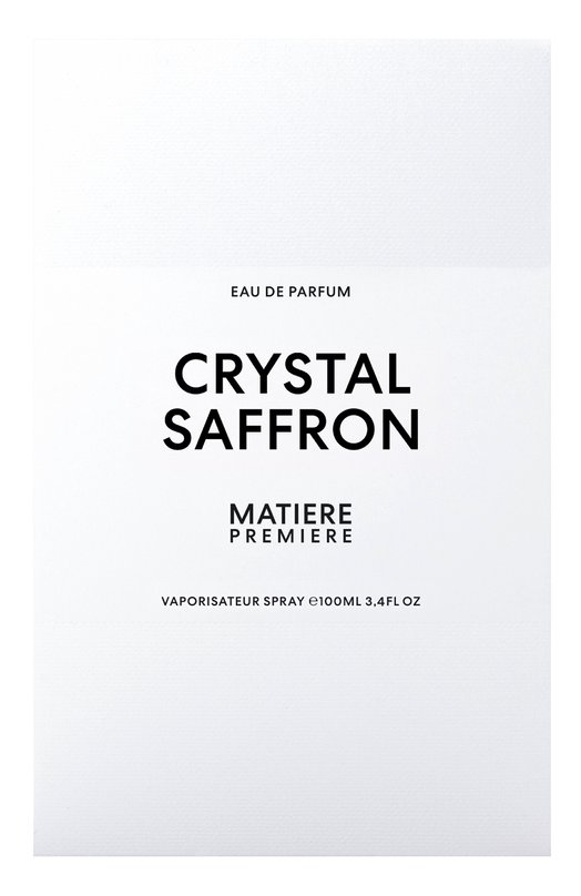 фото Парфюмерная вода crystal saffron (100ml) matiere premiere