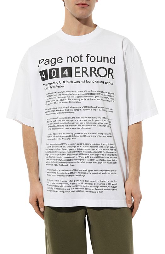 фото Хлопковая футболка vetements