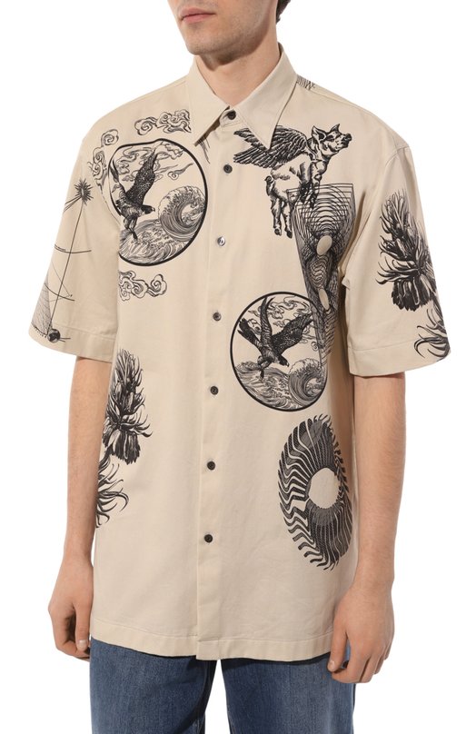 фото Хлопковая рубашка dries van noten