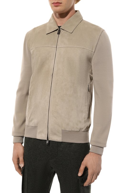 фото Комбинированный бомбер brioni