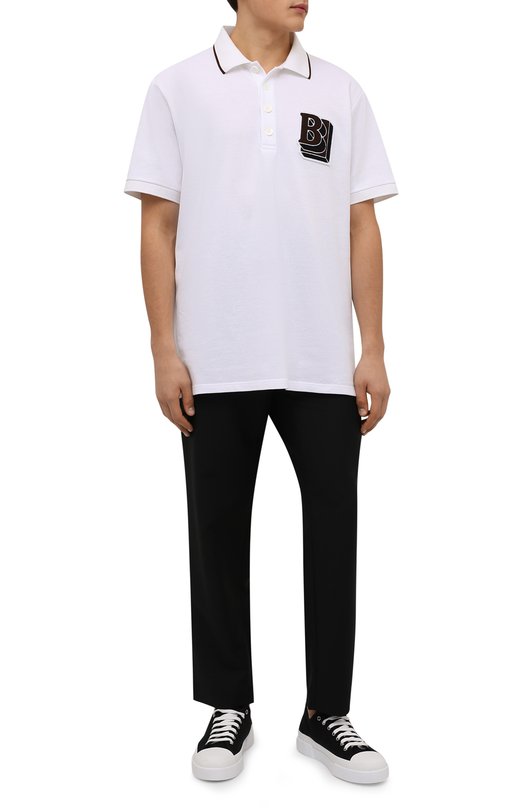 фото Хлопковое поло burberry