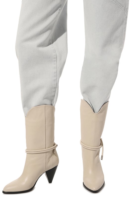 фото Кожаные сапоги boss