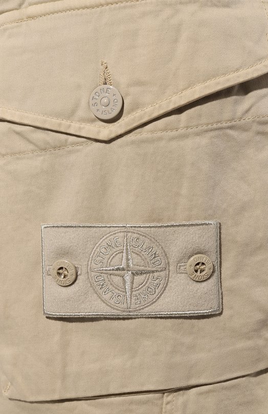 фото Брюки-карго из хлопка и шерсти stone island