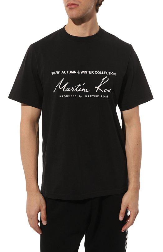 фото Хлопковая футболка martine rose