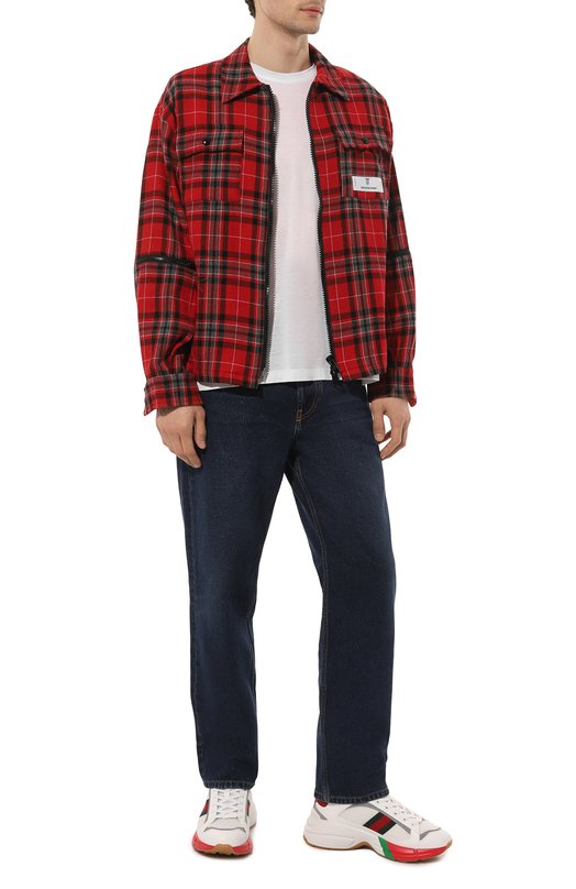 фото Комбинированные кроссовки rhyton gucci