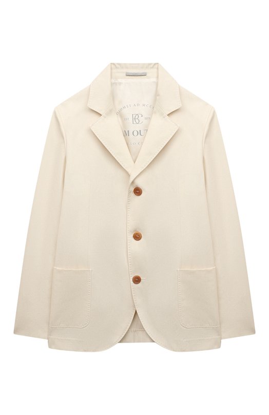Хлопковый пиджак Brunello Cucinelli