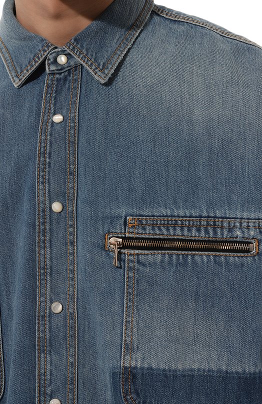 фото Джинсовая рубашка palm angels