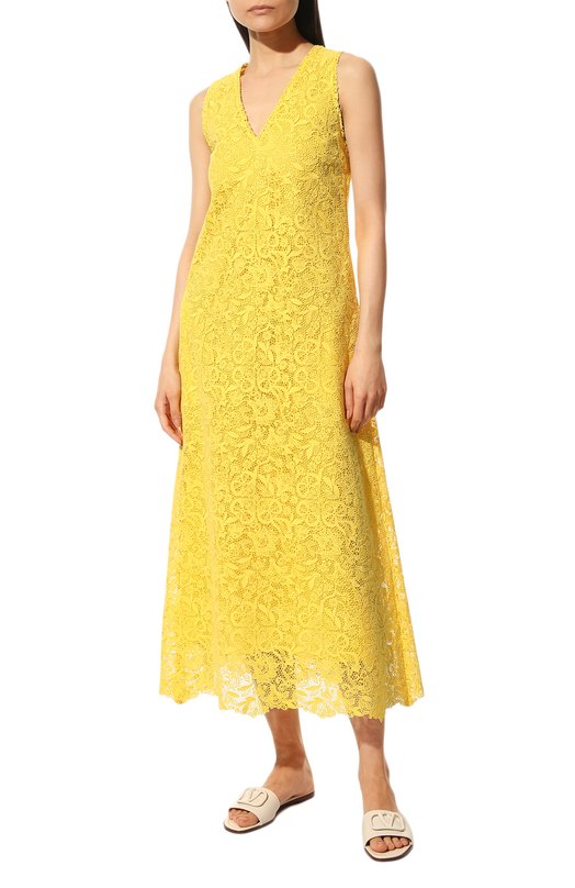 фото Хлопковое платье loro piana