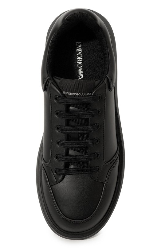 фото Кожаные кеды emporio armani