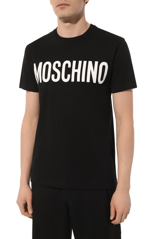 фото Хлопковая футболка moschino