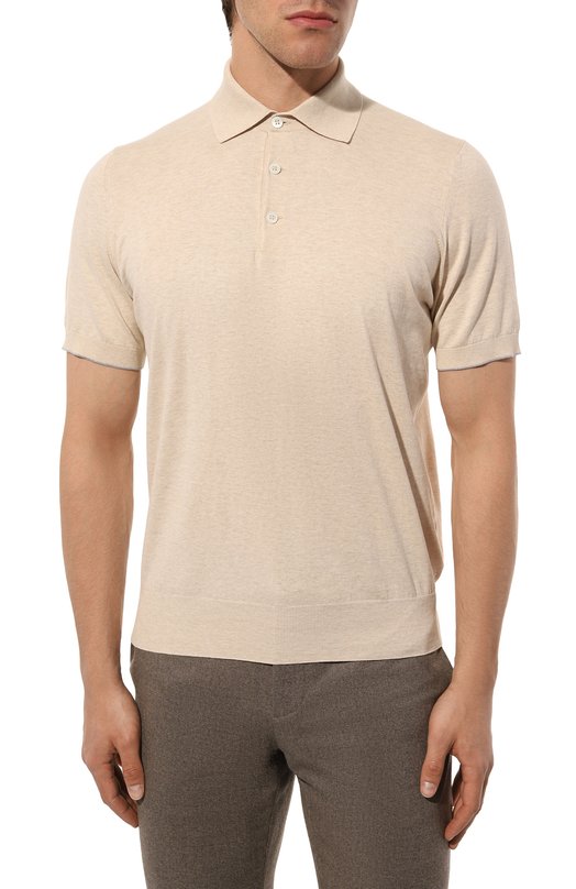 фото Хлопковое поло brunello cucinelli