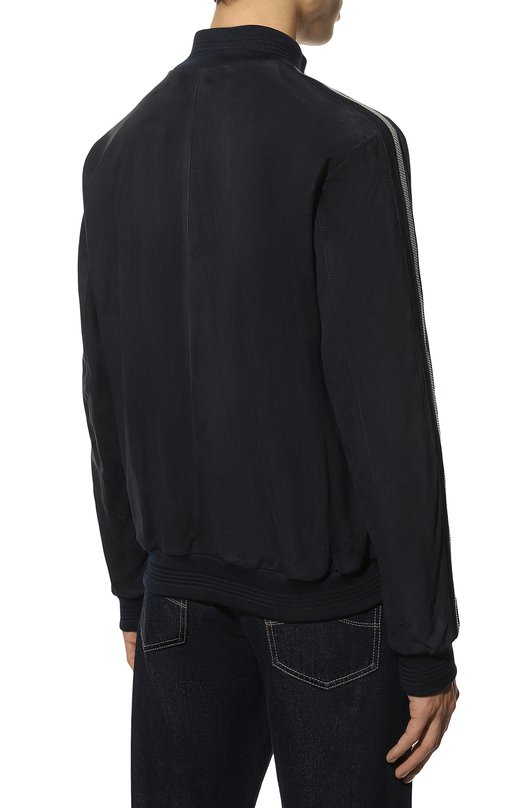 фото Замшевый бомбер kiton