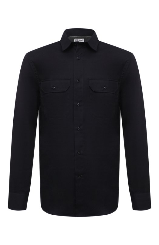 фото Хлопковая рубашка brunello cucinelli