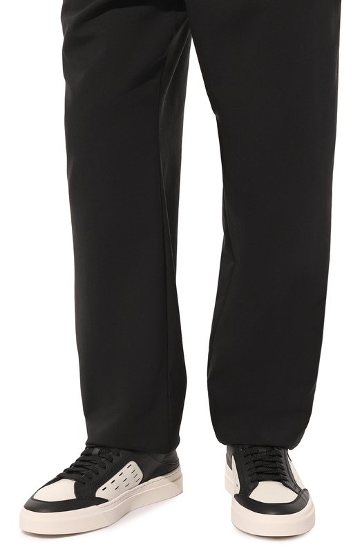 фото Кожаные кеды santoni