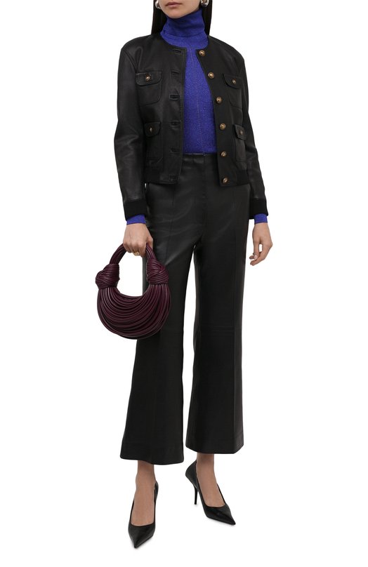 фото Кожаная куртка saint laurent