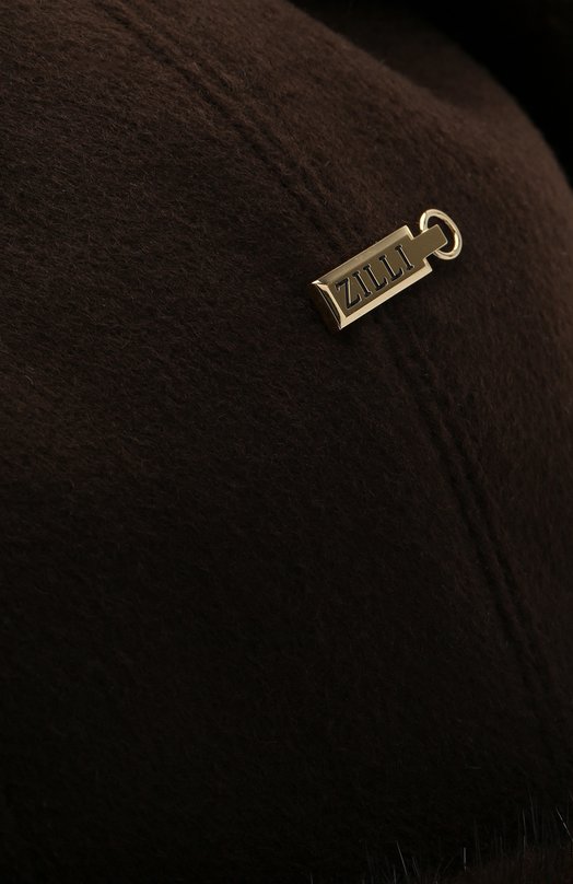фото Шапка-ушанка с отделкой из меха норки zilli
