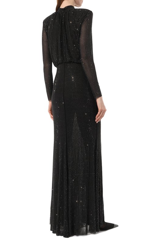 фото Платье с отделкой стразами self-portrait