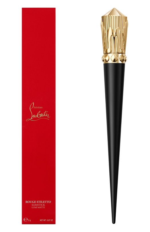 фото Матовая помада для губ rouge stiletto lumi matte, оттенок red wood 157l (2g) christian louboutin