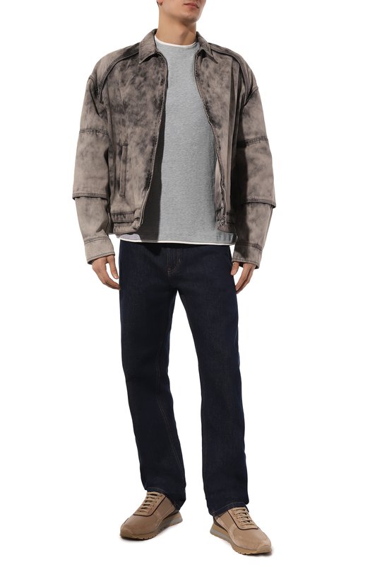 фото Хлопковая футболка brunello cucinelli