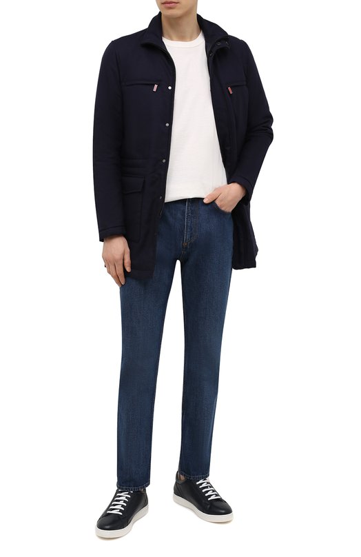 фото Кожаные кеды kiton
