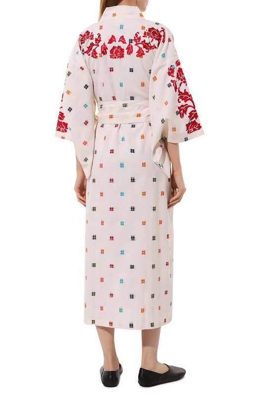 фото Хлопковое платье-кимоно kleed loungewear