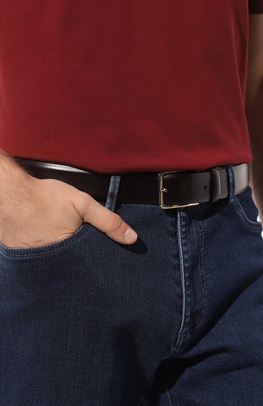 фото Кожаный ремень santoni