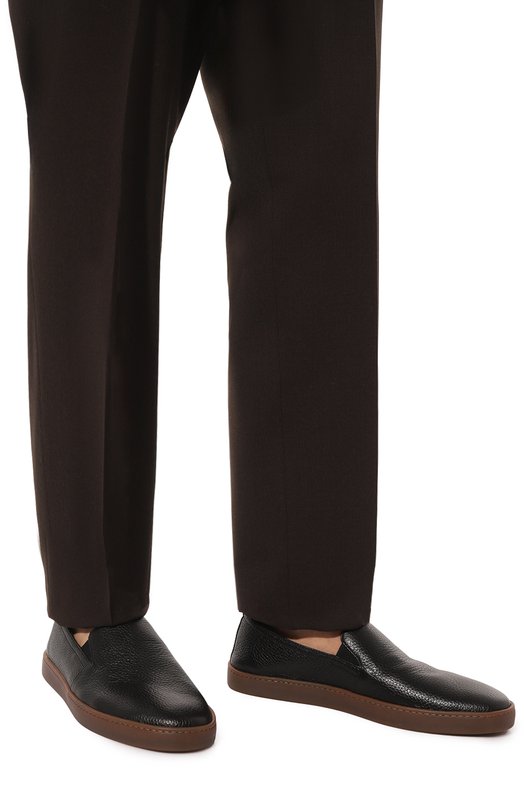 фото Кожаные слипоны h`d`s`n baracco