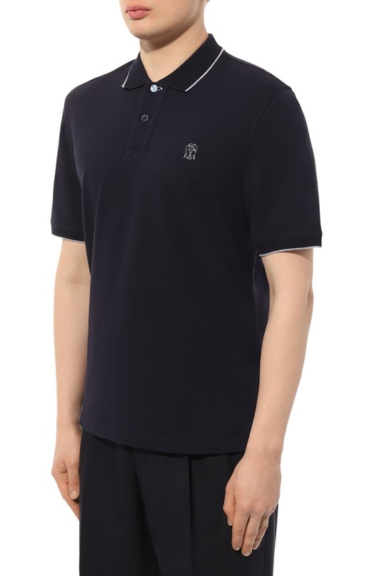 фото Хлопковое поло brunello cucinelli