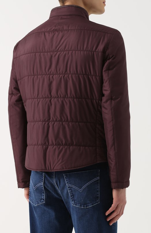 фото Двусторонняя куртка на молнии из смеси шелка и кашемира со льном zilli