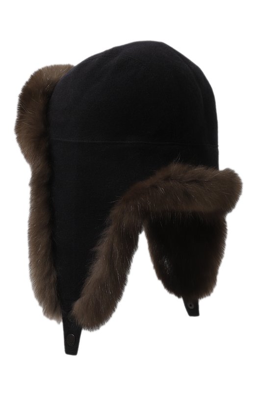 фото Шапка-ушанка из меха соболя kussenkovv