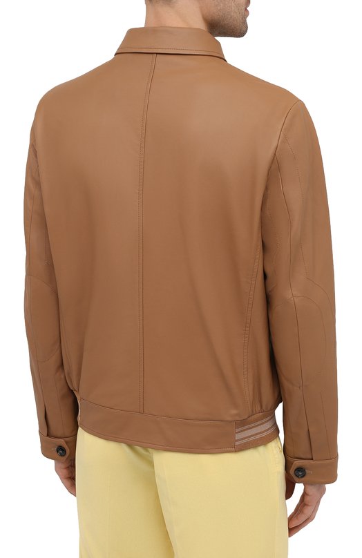 фото Кожаный бомбер kiton