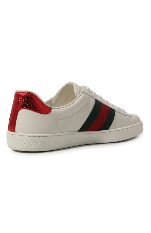 фото Кожаные кеды ace gucci