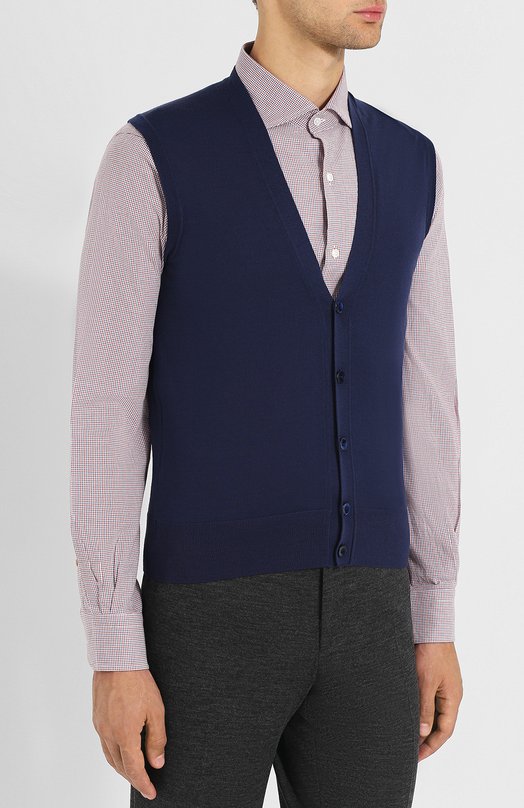 фото Шерстяной жилет на пуговицах loro piana