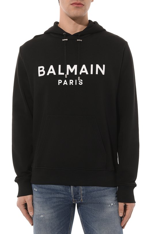 фото Хлопковое худи balmain