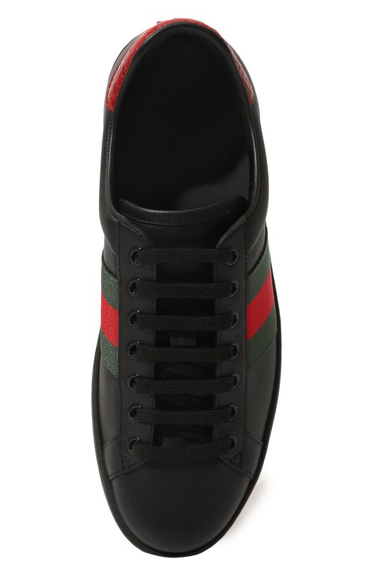 фото Кожаные кеды ace gucci