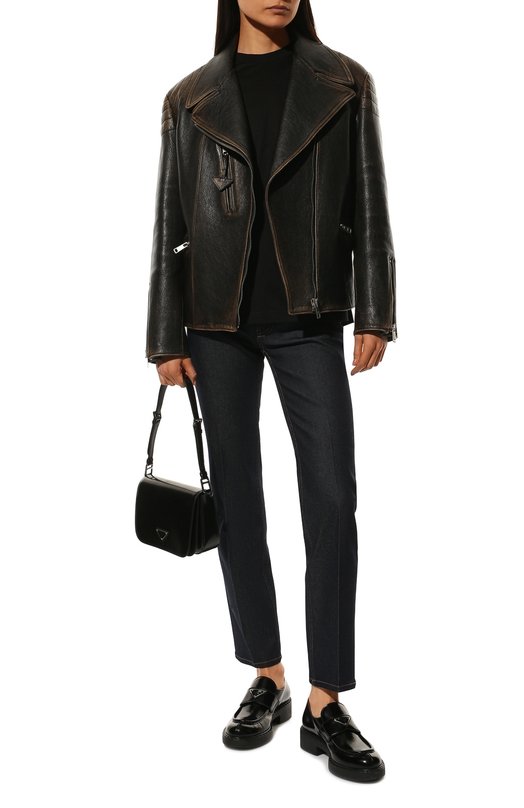 фото Кожаная куртка prada