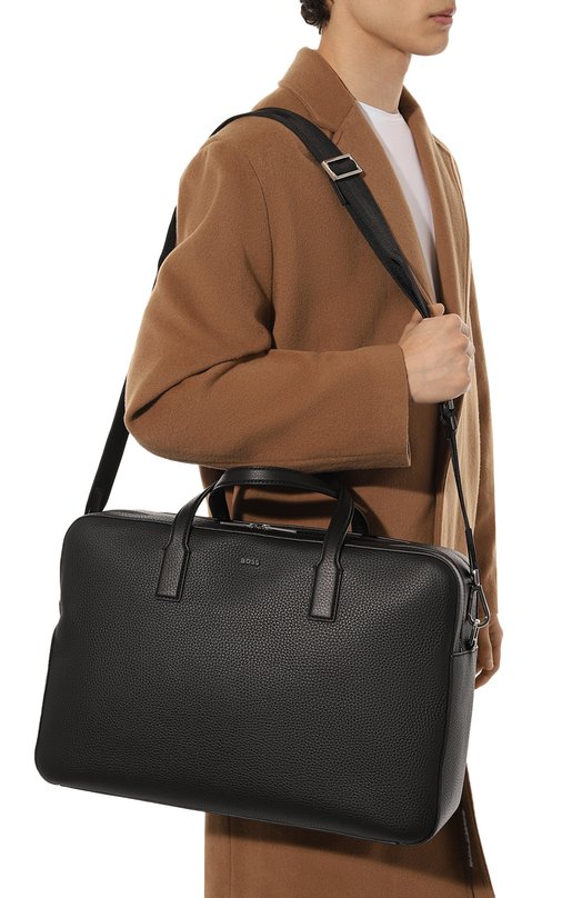 фото Кожаная сумка для ноутбука boss