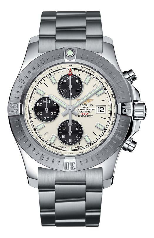 фото Часы chronograph automatic white steel breitling