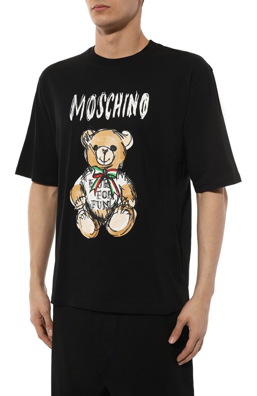 фото Хлопковая футболка moschino