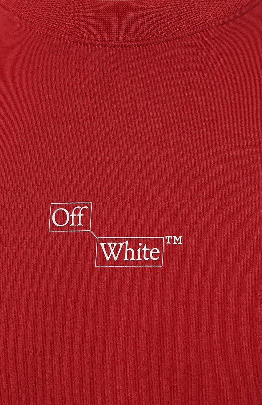 фото Хлопковый лонгслив off-white