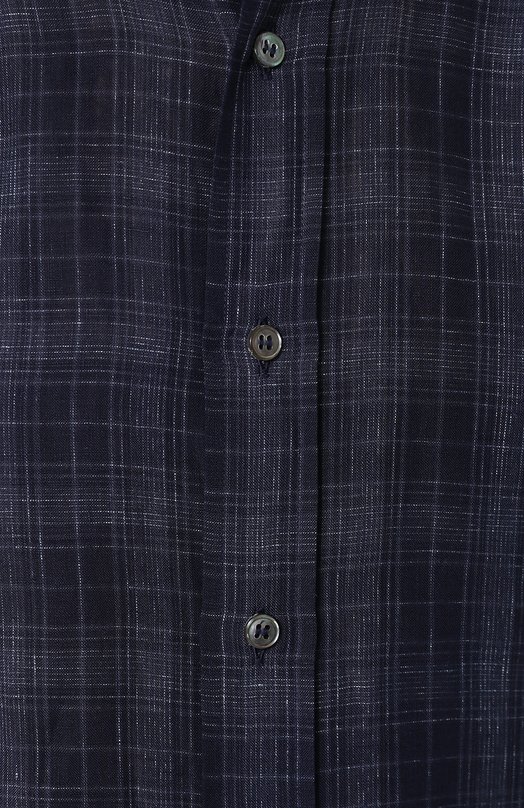 фото Хлопковая рубашка с воротником button down brioni