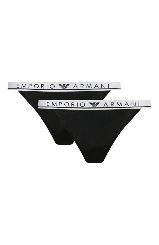 фото Комплект из двух трусов-стрингов emporio armani