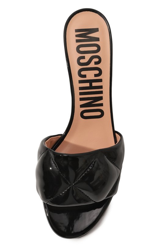 фото Кожаные мюли moschino