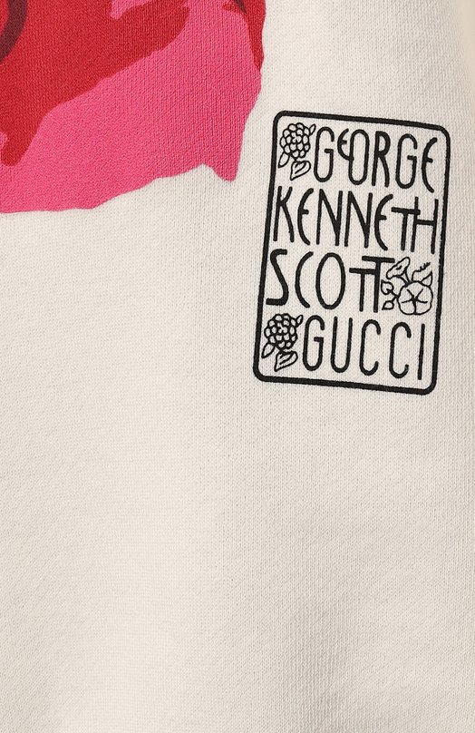 фото Хлопковое худи gucci x ken scott gucci
