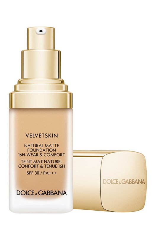 фото Матирующее тональное средство-флюид velvetskin, оттенок cream 210 (30ml) dolce & gabbana